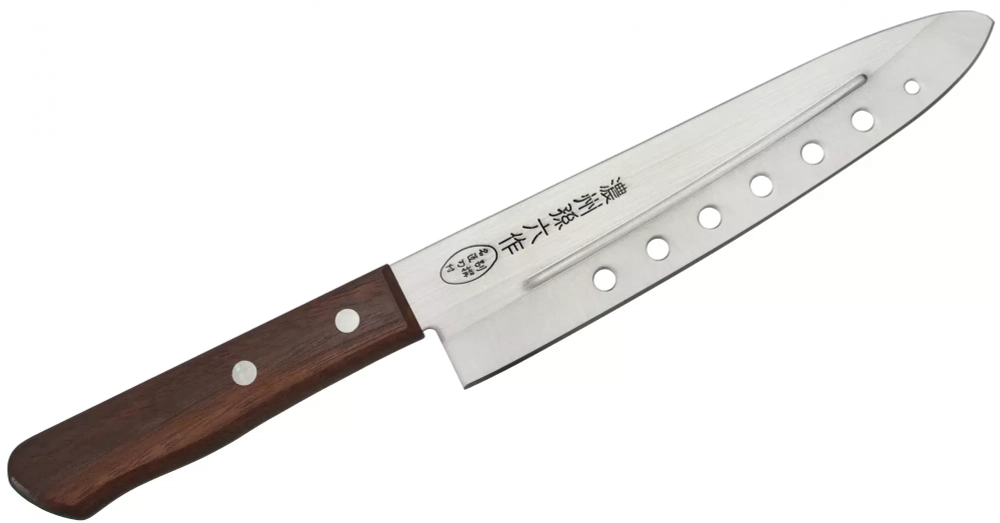 Satake - Satake Tomoko 18см Нож шеф-повара с воздушными отверстиями / артикул   803-724  / GTIN 4956617803724