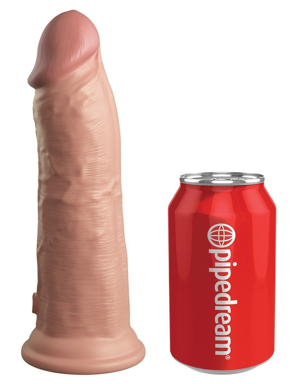 Телесный фаллоимитатор 8 Silicone Dual Density Cock - 22,8 см. (Цвет: телесный)