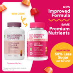 SmartyPants, Женские жевательные конфеты с омега-добавками, клубничный, апельсиновый и лимонный крем, 90 жевательных таблеток