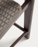 Уличный полубарный стул Erice из алюминия и веревки коричневого цвета, 75 см