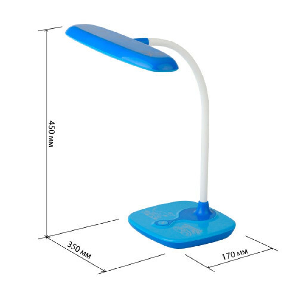 Настольный светильник ЭРА NLED-432-6W-BU светодиодный синий
