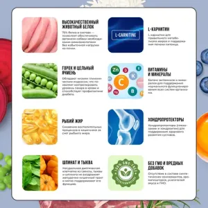 Сухой корм BOWL WOW для щенков крупных пород с ягненком, индейкой, рисом и добавлением черники