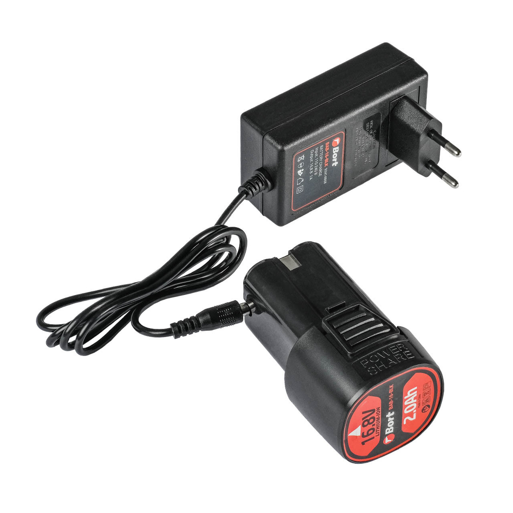 Дрель-шуруповерт аккумуляторная BORT BAB-16-BLK (2x2Ah+ЗУ)