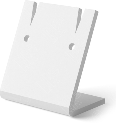 Подставка для серег/подвески/прямоугольная/2 прорези/2 отверстия