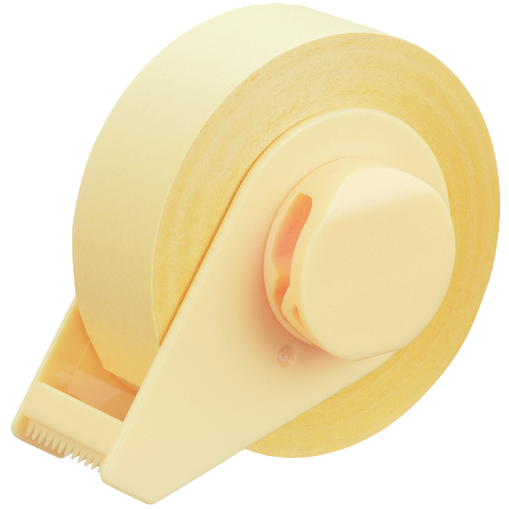 Диспенсер Yamato Clip Memo Tape + Magnet: Pastel Yellow