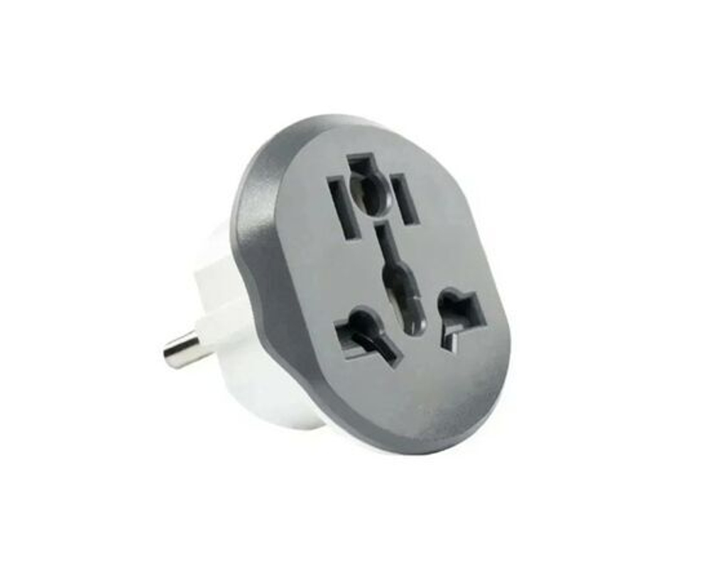 Переходник универсальный плоский с заземл. бел. 16А 250В UNIVersal 2229