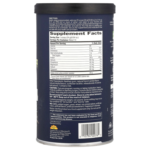 Biochem, 100% изолят сывороточного протеина, без сахара, ваниль, 336 г (11,8 унции)