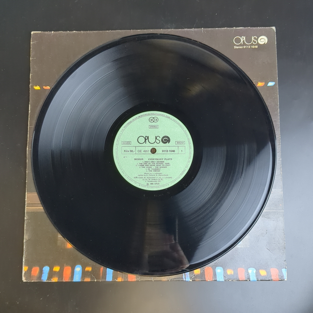 LP Modus - Everybody Plays. Виниловая пластинка 12 дюймов. Czechoslovakia 1986 год