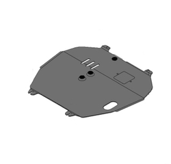 Защита ALFeco картера двигателя и кпп для Citroen C - Crosser 2007-2012, V-все/Peugeot 4007 2007-2012, V-все (сталь 2 мм) арт.ALF0404st