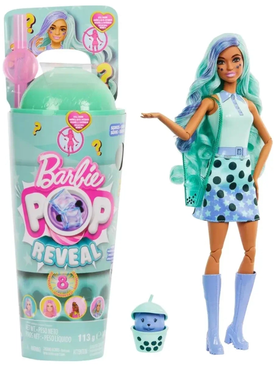 Кукла Барби Pop Reveal Bubble Tea Зеленый чай HTJ21