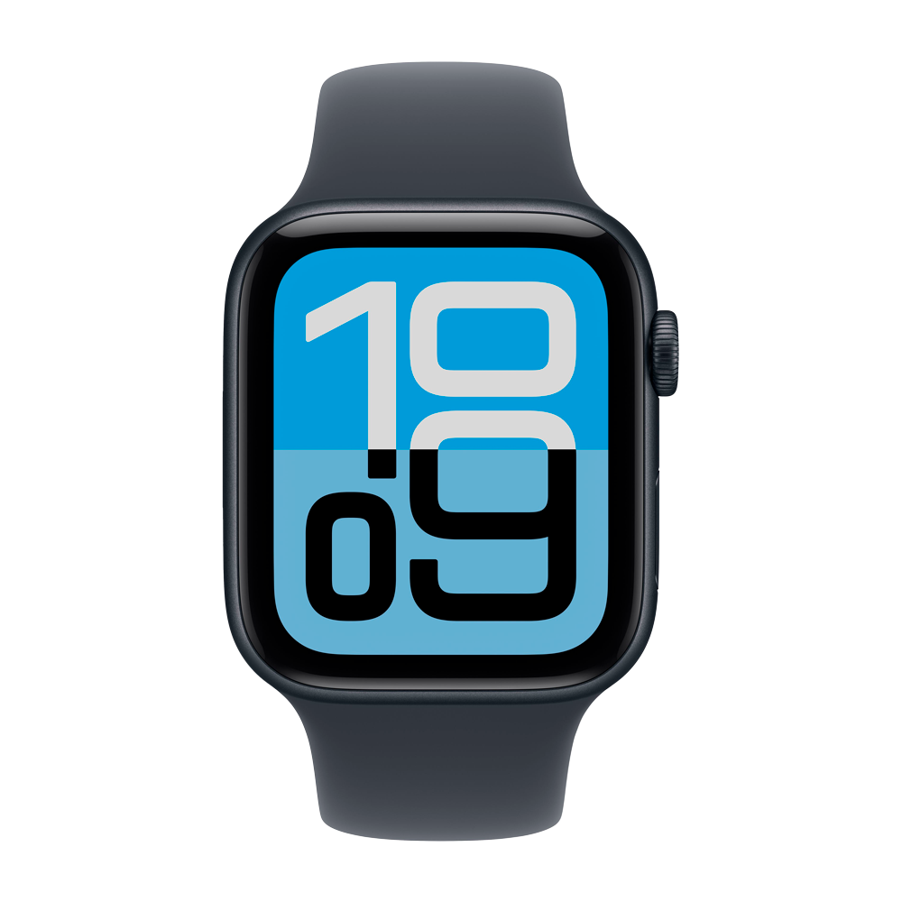 Умные часы Apple Watch SE 3 (2025) GPS, 44mm, Midnight Aluminium Case with Midnight Sport Band, M/L