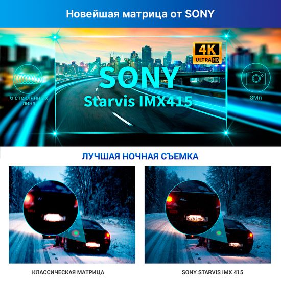 Видеорегистратор с радар-детектором - TrendVision DriveCam Real 4K Signature LNA
