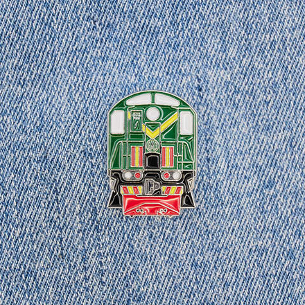 Значок тепловоз ТЭМ2 зеленый