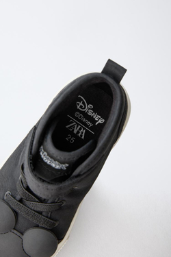 ZARA ВЫСОКИЕ КЕДЫ MICKEY MOUSE © DISNEY, ЧЕРНЫЙ