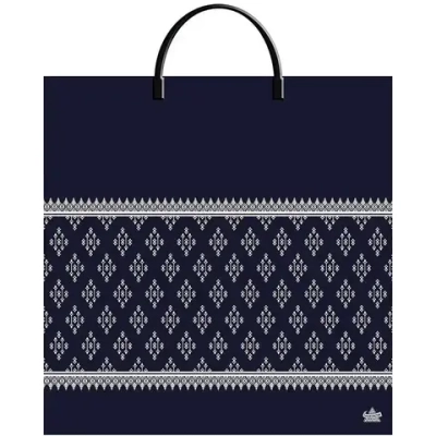 Пакет ПЭ с пластмассовыми ручками 36+10Тико (Шарф принт) Росси (комплект 10 шт)