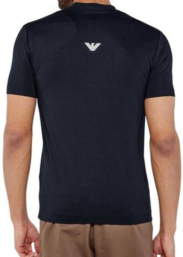 Мужское теннисное поло EA7 Man Jersey - черный