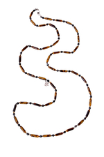 Бусы длинные из тигрового глаза