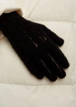 Перчатки пуховые ПЧ012-07 чёрный