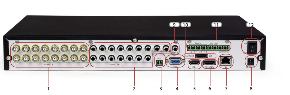 Система видеонаблюдения Swann "SWDVR-16420H", 16 камер, 1TB, IP68, черный