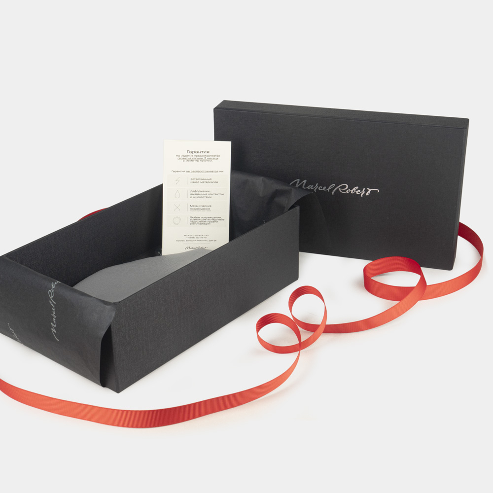 Косметичка Nuage из кожи ягненка, черного цвета