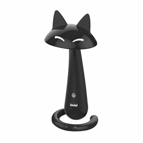 TLD-532 Black/LED/360Lm/4500K/Dimmer Светильник настольный «Кошка». 7W. Сенсорный выключатель. Диммер. Чёрный. TM Uniel.