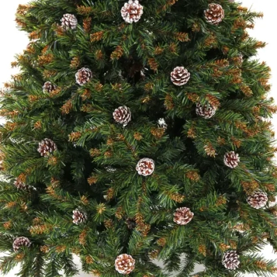 Елка «Лесное очарование» 180 см, ПВХ, шишки (966 веток)