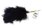 Блесна вращающаяся Mepps GIANT MARABOU Silver/Black (блистер)