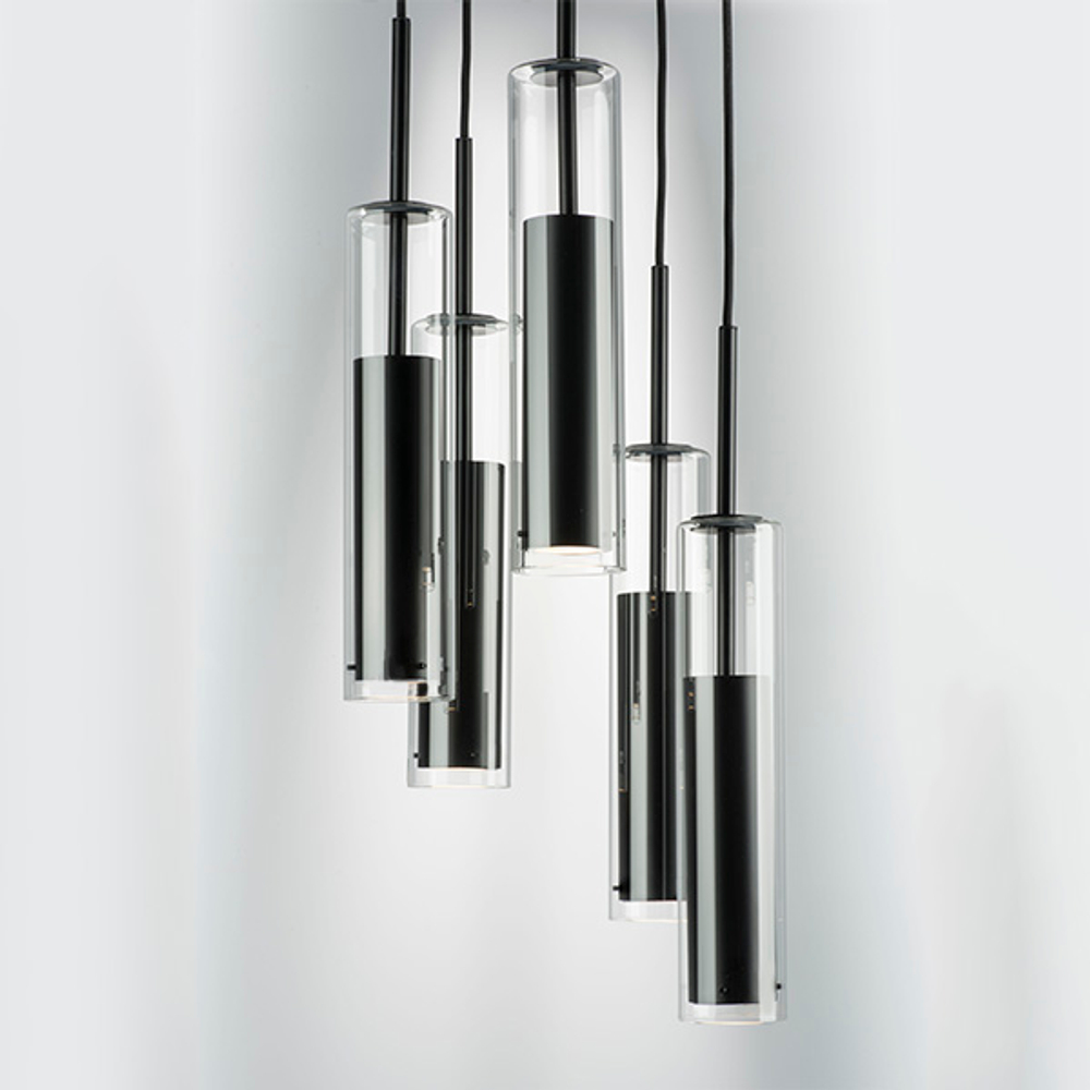 756057 Люстра CILINO 5х40W GU10 ЧЕРНЫЙ