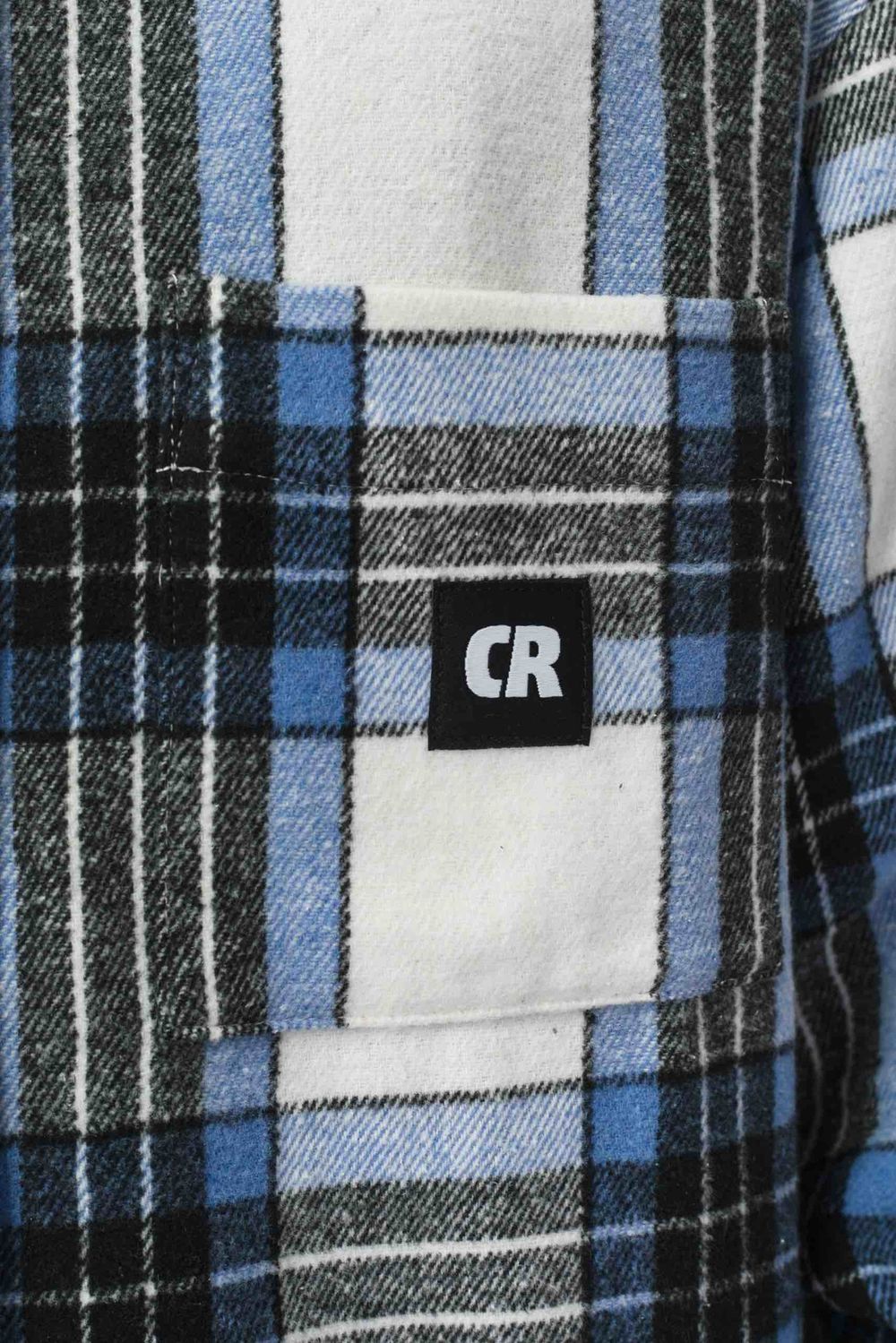 Рубашка Codered Harbor Wide Молочный/Голубой/Черный