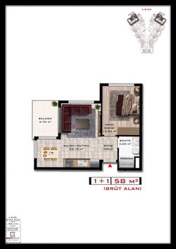 "Mahmutlar” Турция, Аланья, современный и очень популярный район Аланьи, всего 600 метров до моря, проект будет способствовать высокому уровню вашей жизни