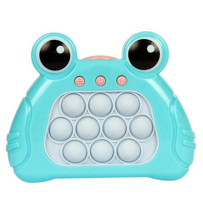 Игрушка антистресс лягушка с музыкой 12х13 см, 2 разноцветный принт, без батареек в коробке, коробка с-30935