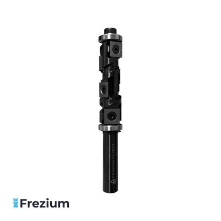 Фреза-кукуруза со сменными пластинам с верхним и нижним подшипниками "O.G.Germany" (19x12x65; C9M2Z)