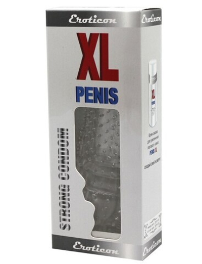 Насадка с пупырышками из серии PENIS XL (Цвет: прозрачный)
