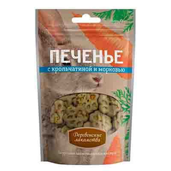 Деревенские Лакомства Печенье с крольчатиной и морковью, 100г