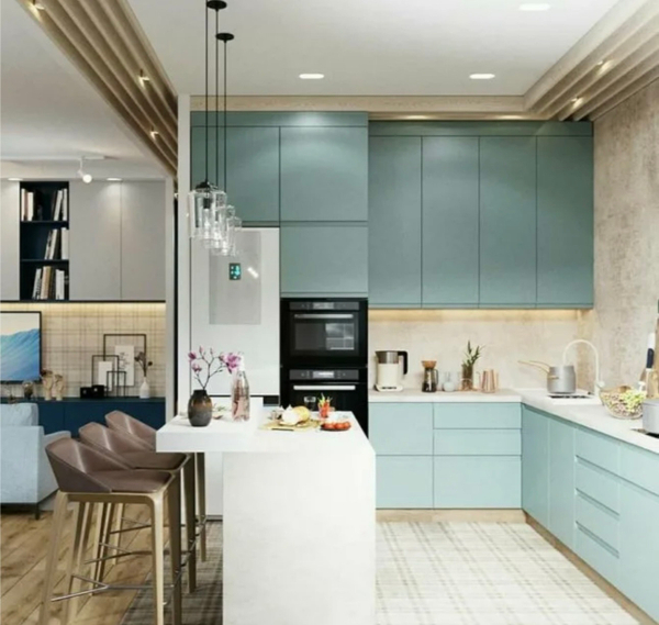 Примеры современных кухонь в дизайне из интернета