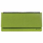 Планинг настольный недатированный (305x140 мм) BRAUBERG "Rainbow", кожзам, 60 л., зеленый, 111702