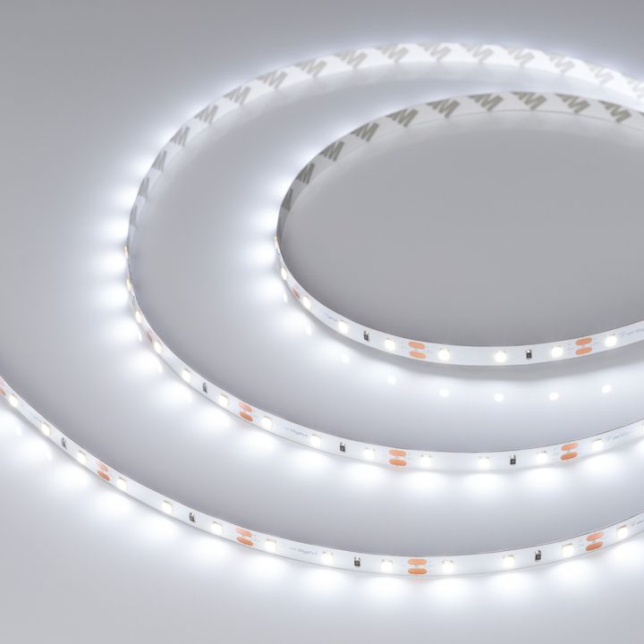 Светодиодная лента RT-A60-8mm 12V White6000 (2 W/m, IP20, 2835, 50m) Arlight 029752(3)
