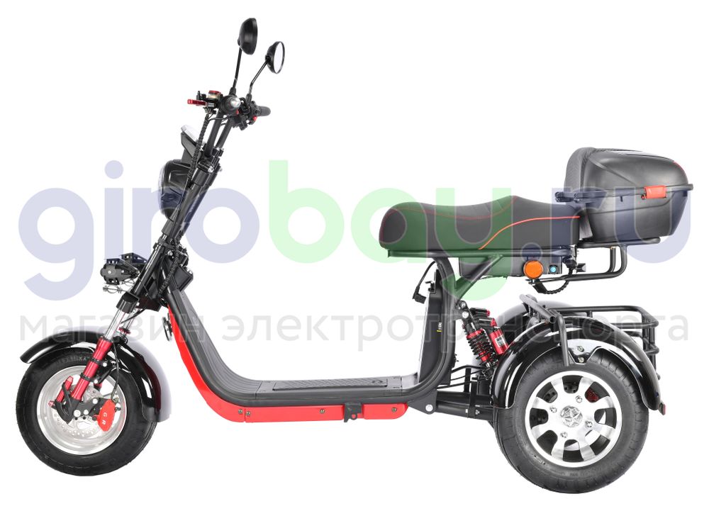 Электроскутер WHITE SIBERIA PRO TRIKE 3000W (Черный) фото №4