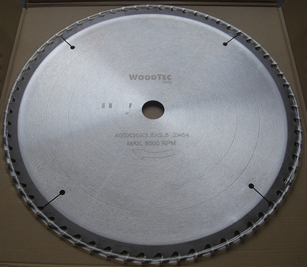 Пила дисковая Ø400 х 30 х 3,6/2,5 Z64 WZ WoodTec