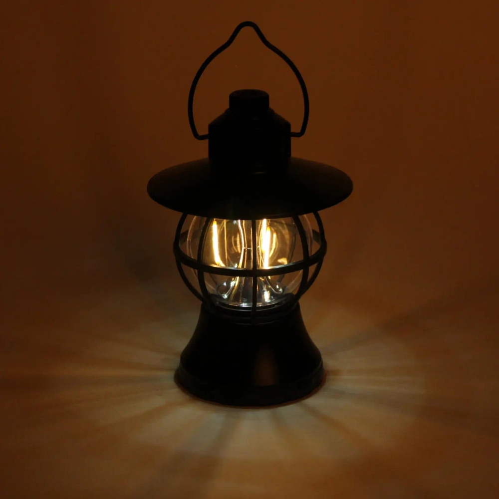 Фонарь кемпинговый подвесной 6 режимов 3LED+3TF, 19*13 см 3хAA