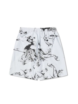 Шорты с принтом "мрамор"