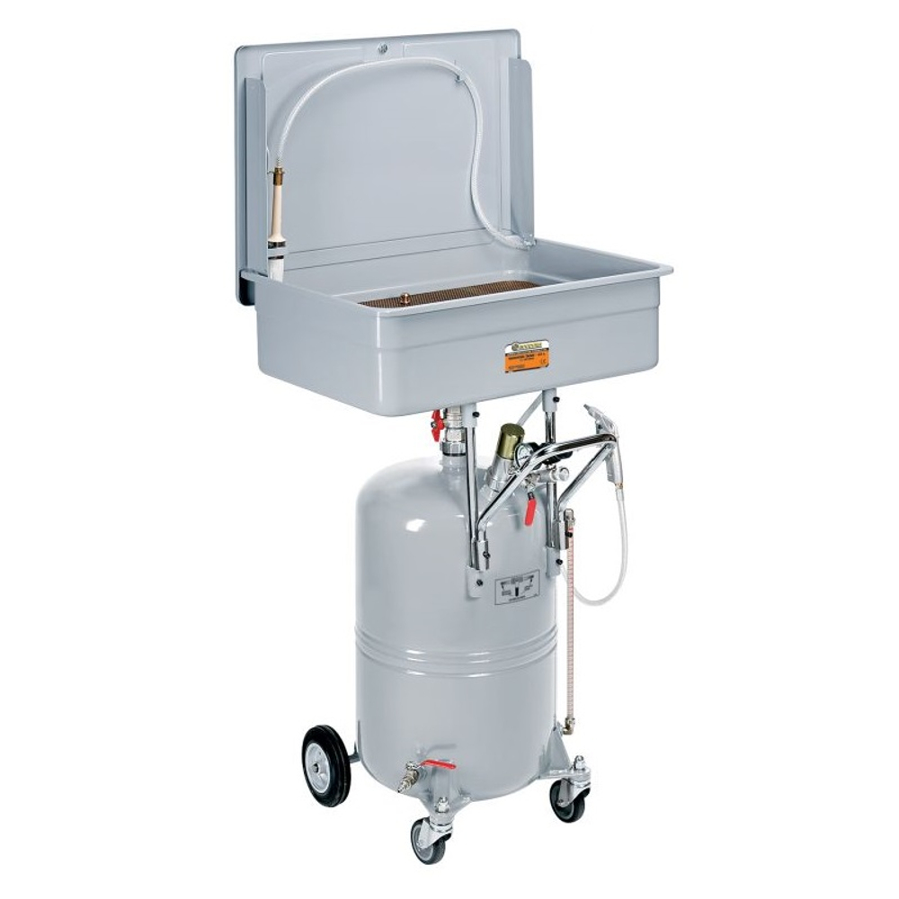 Емкость для промывки деталей, резервуар 65л., с ванной и продувочным пистолетом, ECODORA (Италия)