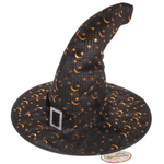 Шляпа карнавальная «Колдунья» 32 см, d-38 см, микс