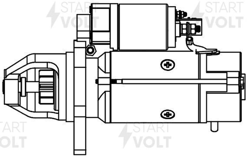 Стартер /КАМ. дв.740.30-260,740.50-360,740.51-320 IVECO 24В z=10 4.0кВт / (STARTVOLT)