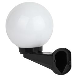 Садово-парковый светильник ЭРА НБУ 01-60-201 шар опаловый настенный IP44 Е27 max60Вт d200mm | Садово-парковые светильники