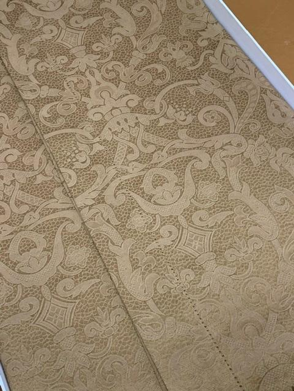 Скатерть 160х180 и 6 салфеток Gamba 9883 Tabacco табачная