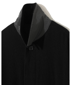 UNDERCOVER ПАЛЬТО ЧЕРНОЕ КОМБИНИРОВАННОЕ