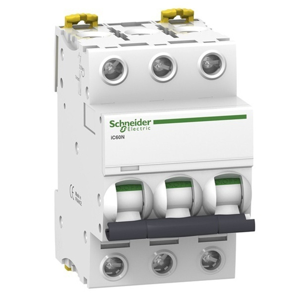 Автоматический выключатель Schneider Electric Acti 9 iC60N 3П 50A 6кА C (автомат электрический) A9F79350