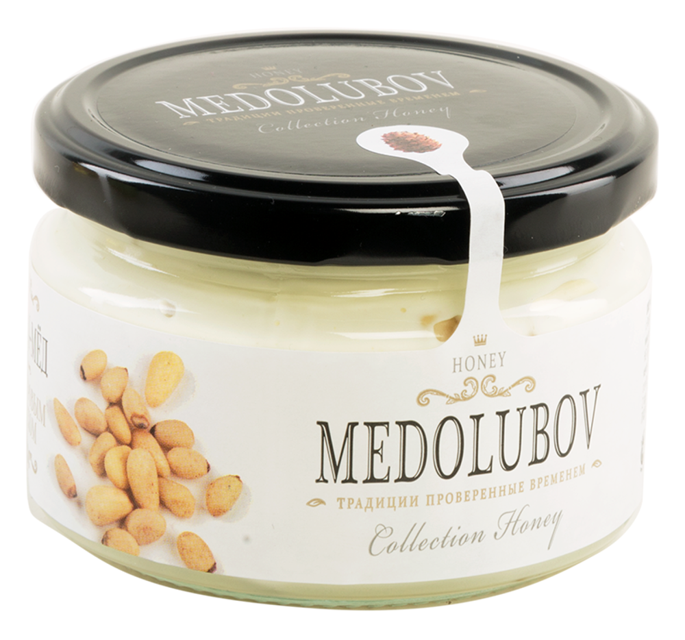 Крем мед Медолюбов с Кедровым орехом