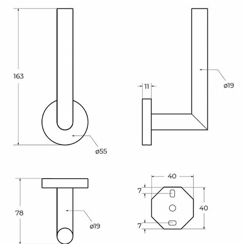Держатель запасного рулона Cezares Relax RELAX-PHV-BORO Брашированное золото